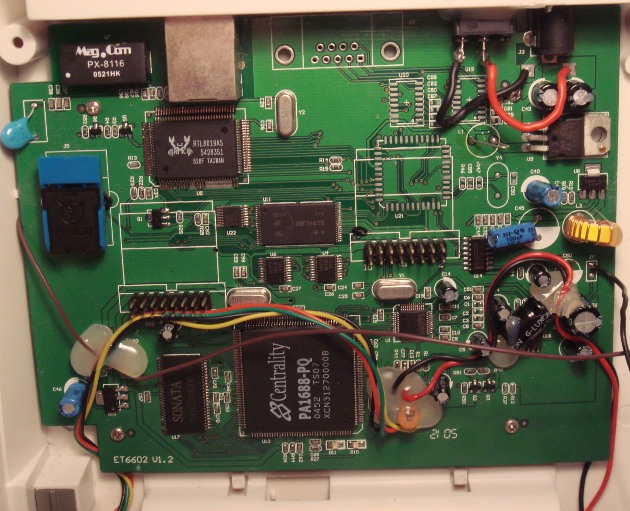 PA1688 based ET6602 IP phone PCB