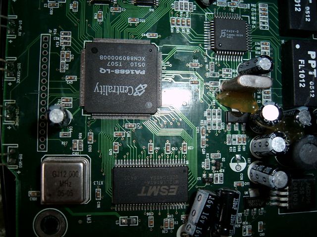 PA1688 based Koncept KTA1010 1-port FXS gateway PCB details with F3 hub chip.
