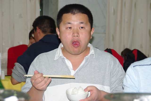 Dinner after a half day walk in Beijing Olympic Park